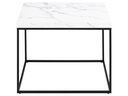 AC Design Couchtisch Barossa 60 x 60 x 45 cm, Schwarz/Weiss
