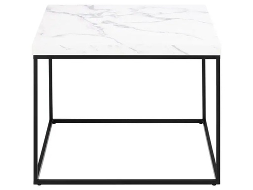 [90348105 1702489] AC Design Couchtisch Barossa 60 x 60 x 45 cm, Schwarz/Weiss