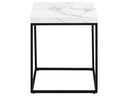 AC Design Couchtisch Barossa 40 x 40 x 45 cm, Schwarz/Weiss