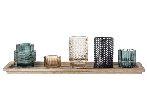 [90348223 1016068] Bloomingville Windlicht Votive 6-teilig, Mehrfarbig