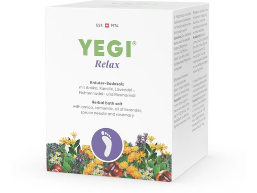 [90348251 1703441] Yegi Fusspflege Kräuter-Badesalz Relax 4 x 50 g