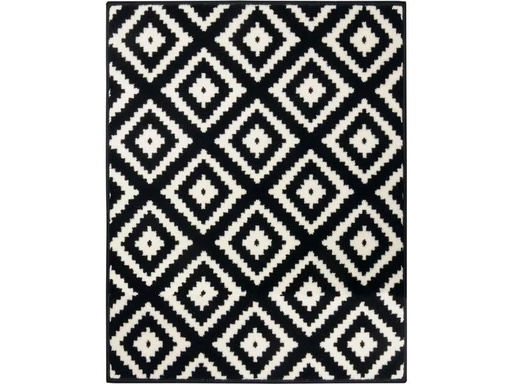[90348459 1711359] Hanse Home Teppich Diamond 120 cm x 170 cm, Schwarz/Weiss