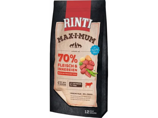 [90348567 1691097] Rinti Trockenfutter Max-i-mum Rind, 12 kg