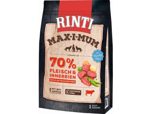 [90348625 1691095] Rinti Trockenfutter Max-i-mum Rind, 1 kg