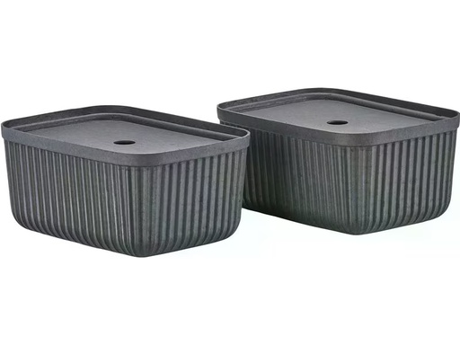 [90348699 1686633] Zone Denmark Aufbewahrungsbox Pulp M 2 Stück, Schwarz