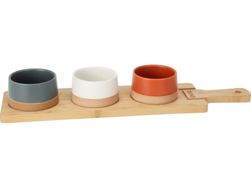 [90348783 1681403] FURBER Servierplatte mit Schälchen 4-teilig