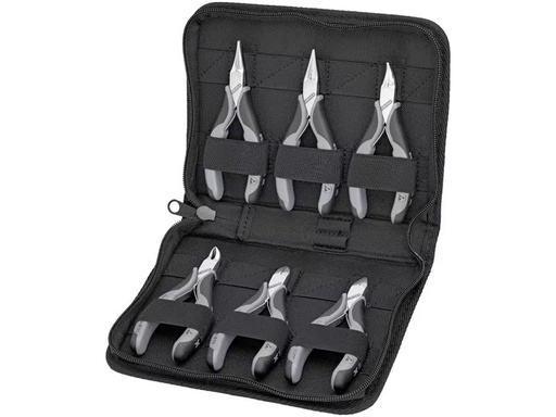 [90349350 1673811] Knipex Elektronikzangen-Set, 6-teilig