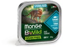 Monge Nassfutter Katze Bwild GF Sterilisiert Thunfisch, Paté 100g