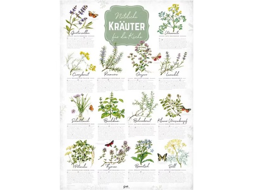 [90349374 1700531] Grätz Poster Grätz Poster Kräuter A2 gerollt