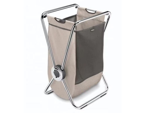 [90349394 1712581] Simplehuman Wäschekorb  mit x-Rahmen 8 l, Beige