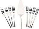 FURBER Besteck-Set Kuchen 9-teilig, Silber
