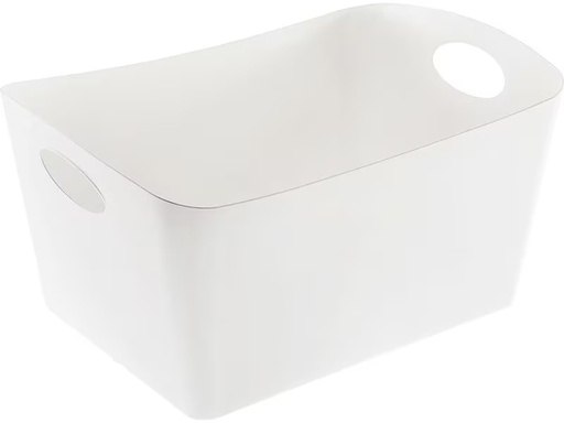[90349510 1711271] Koziol Aufbewahrungskorb Boxxx L, Weiss, 15 l