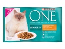 Purina ONE Nassfutter Senior 7+ Huhn, 4 x 85 g