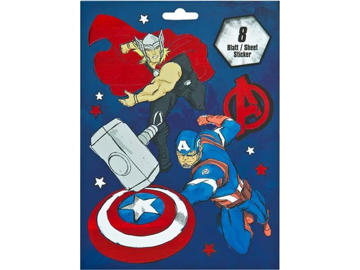 [90349744 1683974] Undercover Stickerbuch Avengers Marvel mit 8 Stickerblättern