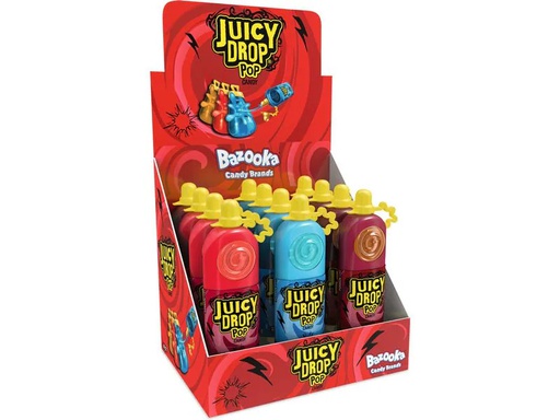 [90349922 1716663] Bazooka Lollipop Juicy Drop Pop 12 x 26 g