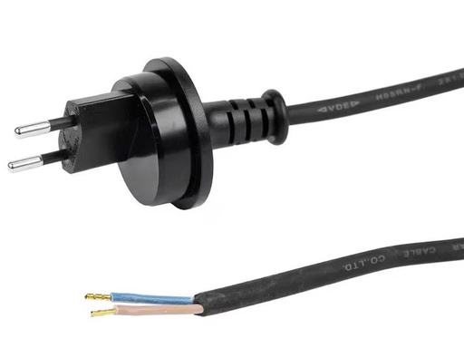 [90349979 1722002] STEFFEN Anschlusskabel GdV 2x1 mm², 3 m, IP55 T11 / offen, Schwarz