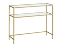 VASAGLE Konsolentisch 100 x 35 x 80 cm, Gold