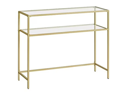 [90350093 1706244] VASAGLE Konsolentisch 100 x 35 x 80 cm, Gold