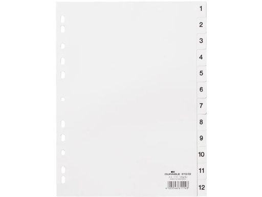 [90055150 1096540] DURABLE Register A4 1-12, mit Indexblatt