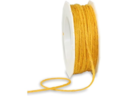 [90350319 1703387] Pattberg Juteband 2 mm x 25 m, Gelb