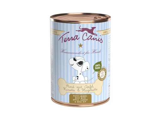 [90350376 545321] Terra Canis Nassfutter Menü für Welpen mit Rind, 400 g