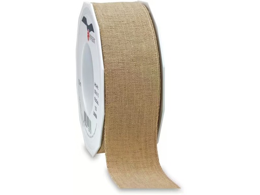 [90350398 1703393] Pattberg Textilband Leinen 40 mm x 15 m, Nature