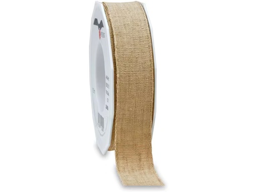 [90350454 1703392] Pattberg Textilband Leinen 25 mm x 15 m, Nature