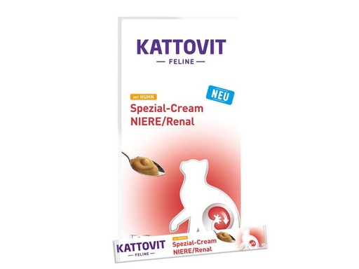 [90350605 1661130] Kattovit Snack Spezial-Cream Niere / Renal Huhn, 6 x 15 g