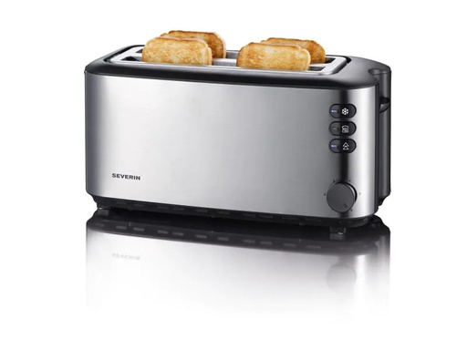 [90055203 230505] Severin Toaster Automatik-Langschlitz 2509 Schwarz/Silber