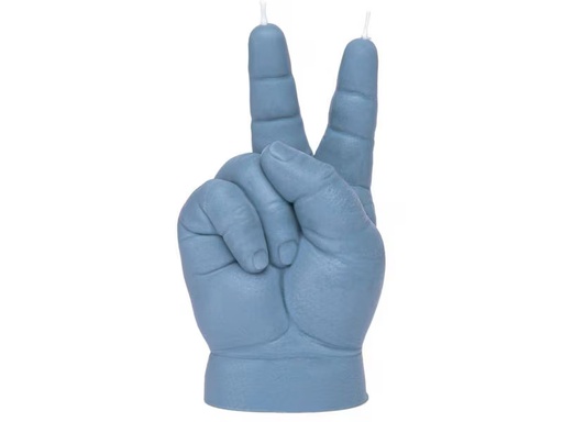 [90350718 1719539] Mandatus Kerze Baby Peace Candle Hand, Grau