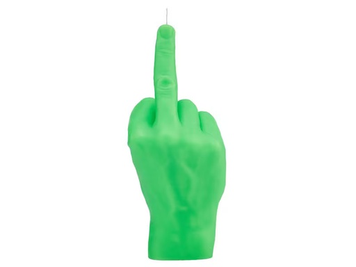 [90350723 1719506] Mandatus Kerze F*ck you Candle Hand, Neongrün