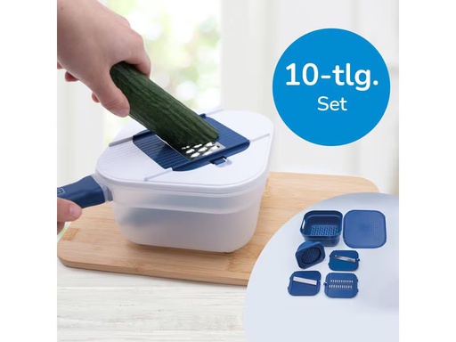[90350732 1716087] Livington Everclean Küchenreibe Chop It Basic Blau