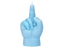 Mandatus Kerze Baby F*ck You Candle Hand, Blau