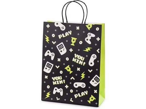 [90350788 1706044] Partydeco Geschenktasche Game 10 x 24 x 32 cm