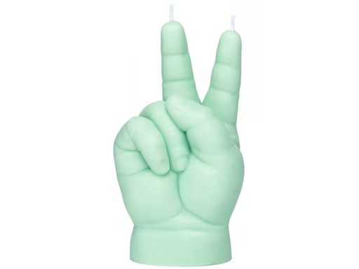 [90350801 1719540] Mandatus Kerze Baby Peace Candle Hand, Grün
