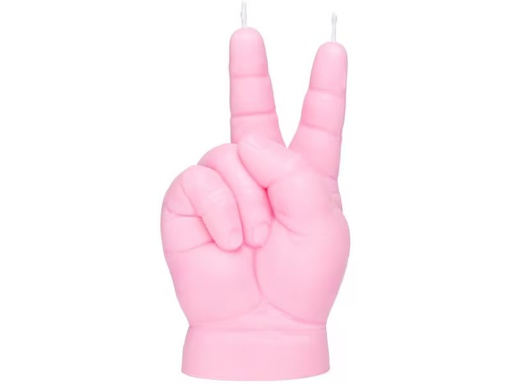 [90350803 1719541] Mandatus Kerze Baby Peace Candle Hand, Rosa