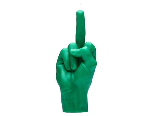 [90350852 1719504] Mandatus Kerze F*ck you Candle Hand, Grün