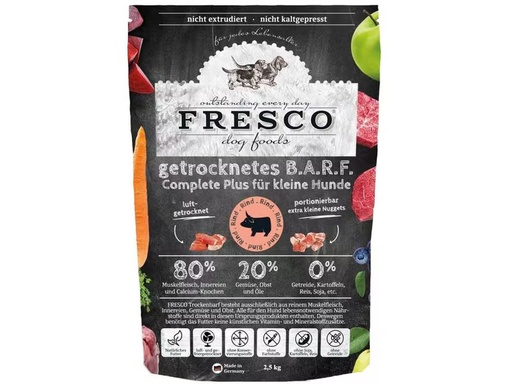 [90350894 1706031] FRESCO Trockenfutter Complete Plus Mini Rind, 2.5 kg