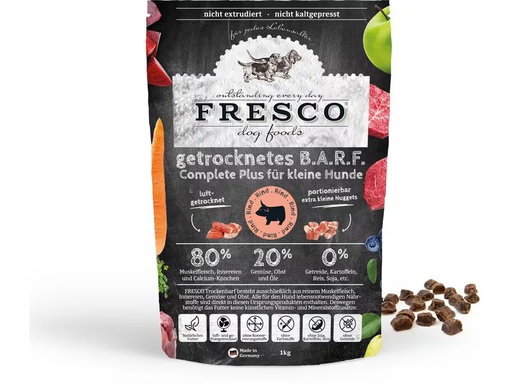 [90350908 1706030] FRESCO Trockenfutter Complete Plus Mini Rind, 1 kg