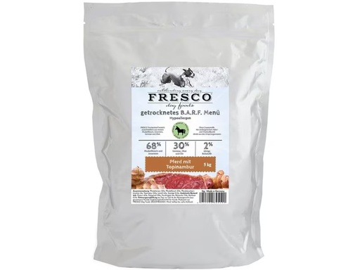 [90350913 1706034] FRESCO Trockenfutter Hypoallergen-Menü Pferd mit Topinambur, 5 kg