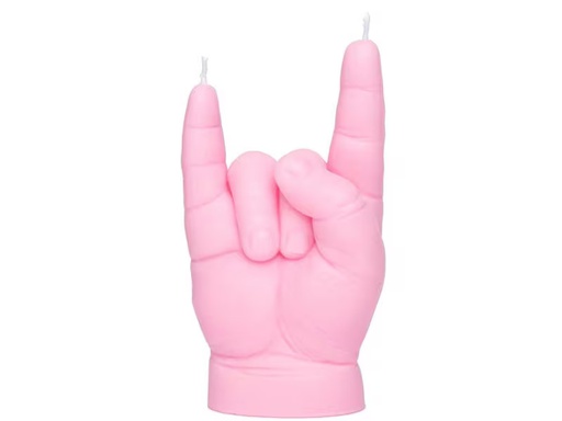 [90350917 1719545] Mandatus Kerze Baby You Rock Candle Hand, Rosa