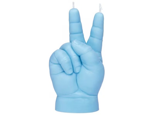[90350922 1719538] Mandatus Kerze Baby Peace Candle Hand, Blau