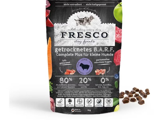 [90350929 1706024] FRESCO Trockenfutter Complete Plus Mini Lamm, 1 kg