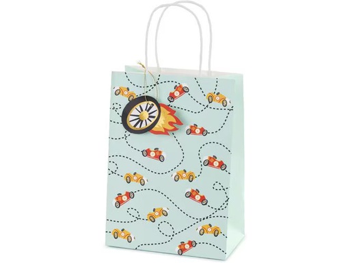 [90350938 1706045] Partydeco Geschenktasche Auto 10,5 x 18 x 25 cm