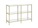 VASAGLE Konsolentisch 100 x 30 x 73 cm, Gold