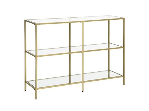 [90350946 1706267] VASAGLE Konsolentisch 100 x 30 x 73 cm, Gold