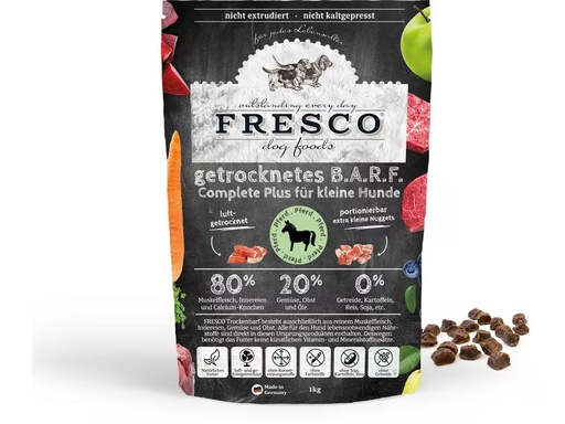 [90350948 1706026] FRESCO Trockenfutter Complete Plus Mini Pferd, 1 kg