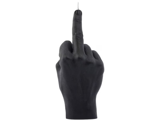 [90351050 1719511] Mandatus Kerze Candle Hand F*ck you, Schwarz