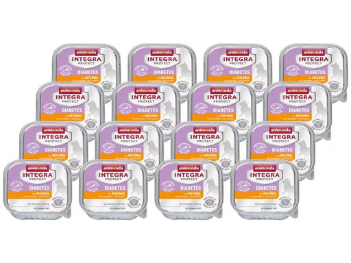 [90351068 1605787] Animonda Integra Protect Nassfutter Integra Diabetes, Geflügel, 16 x 100 g