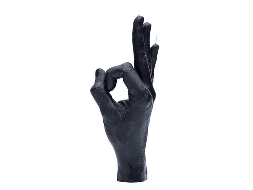 [90351077 1719518] Mandatus Kerze Candle Hand OK, Schwarz